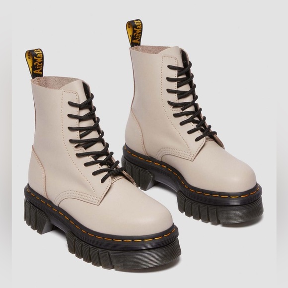 Dr. Martens Shoes - Dr. Martens Women's Audrick 8-Eye Nappa Lux Platform Ankle Boots